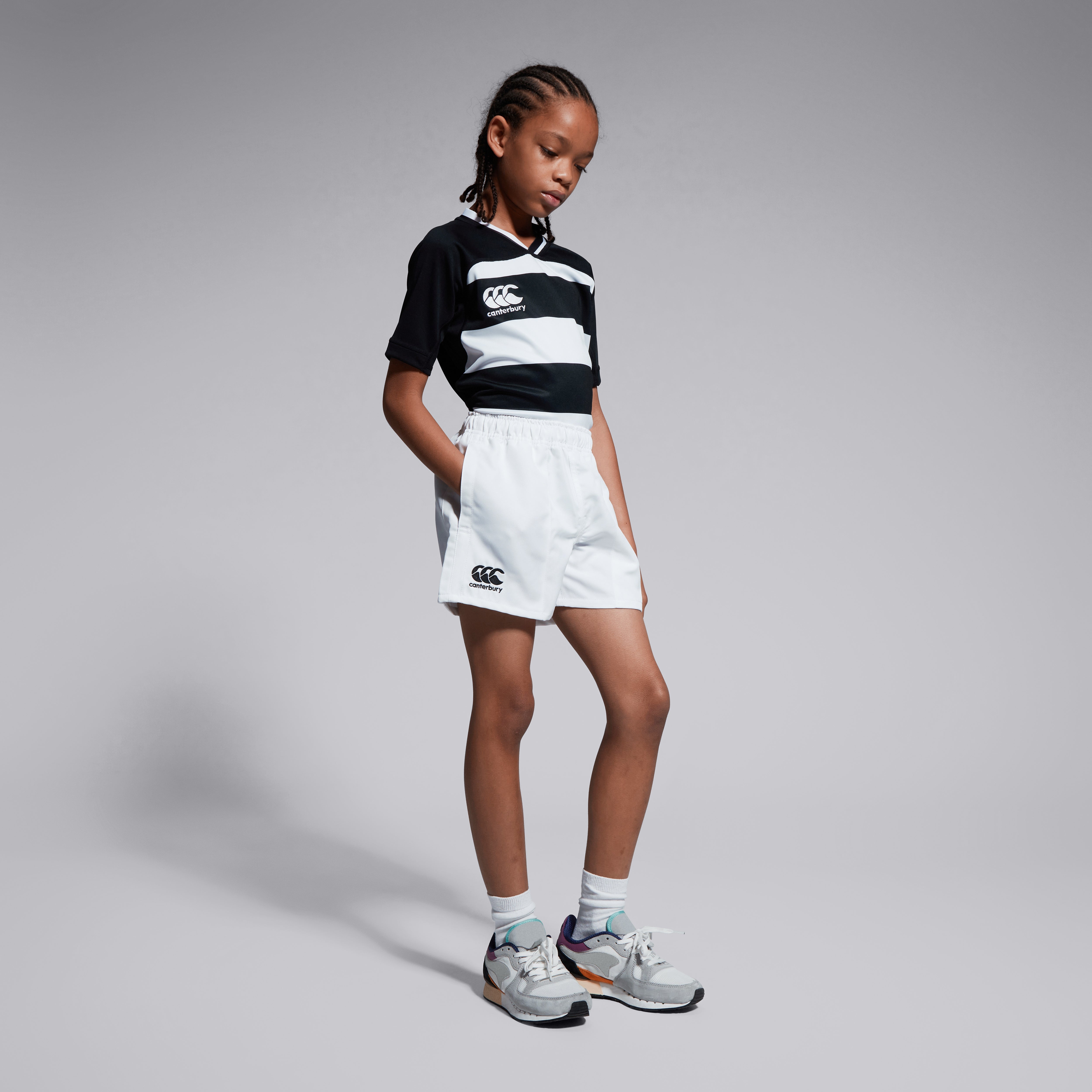 canterbury-professional-short-rugby-junior-unisex-bianco-in-poliestere image 5