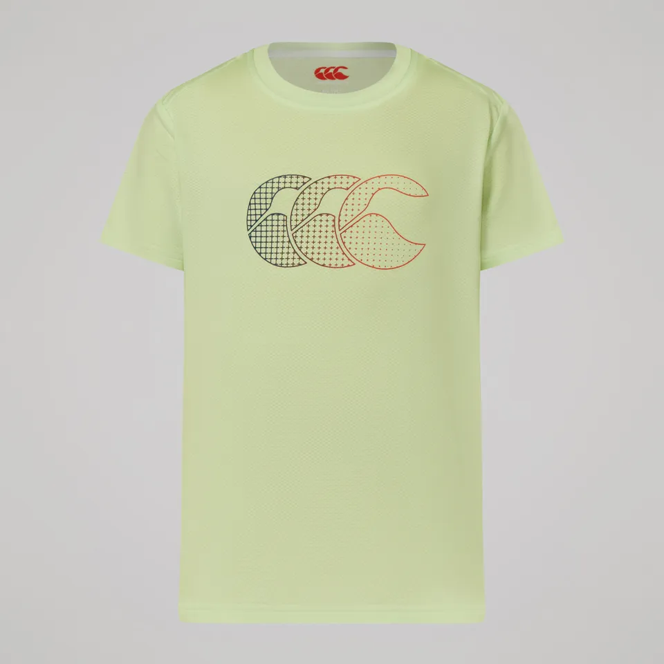 canterbury-tempo-tee-junior-unisex-t-shirt-training-verde image 1