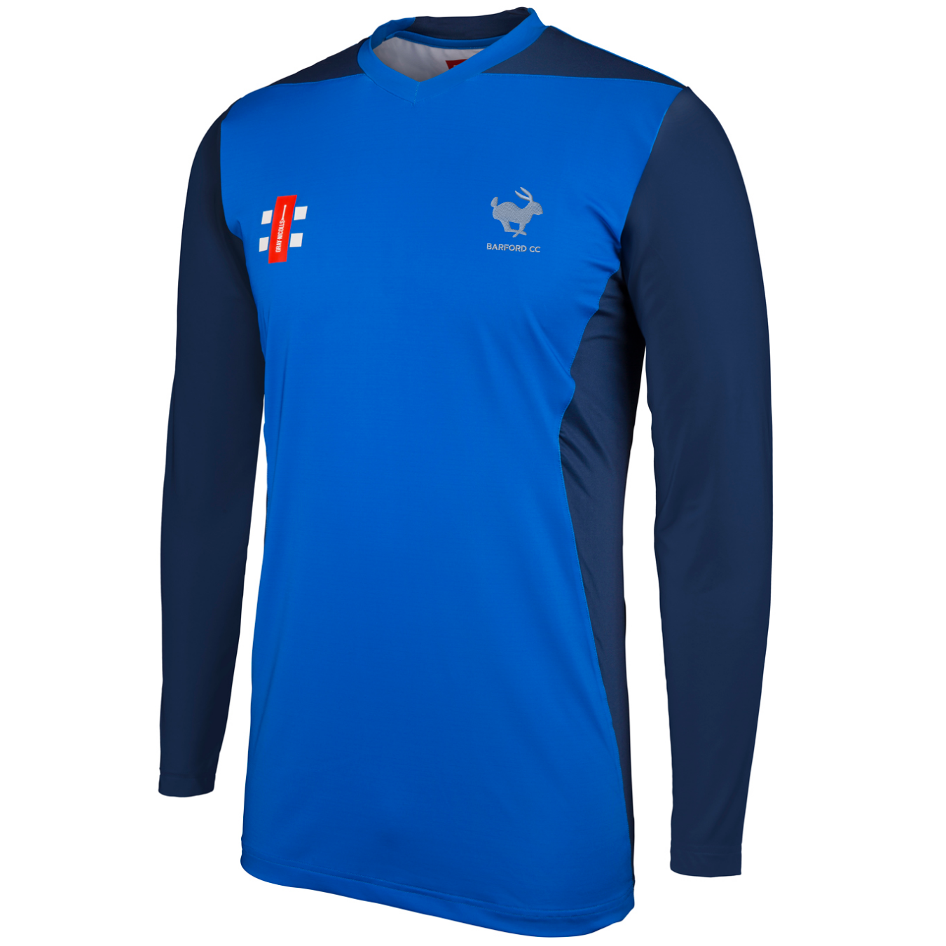gray-nicolls-barford-cc-senior-pro-performance-maglia-t20-manica-lunga-royal-blu image 1