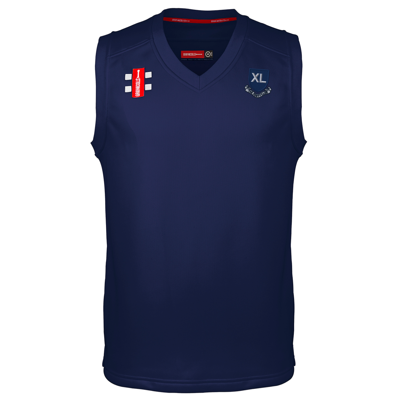 gray-nicolls-the-forty-club-senior-pro-performance-match-slipover-navy image 1