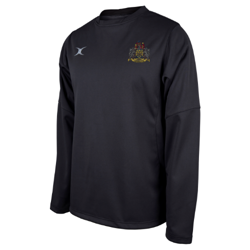 gilbert-rugby-newcastle-staffs-rufc-adulto-pro-top-warm-up-nero image 1