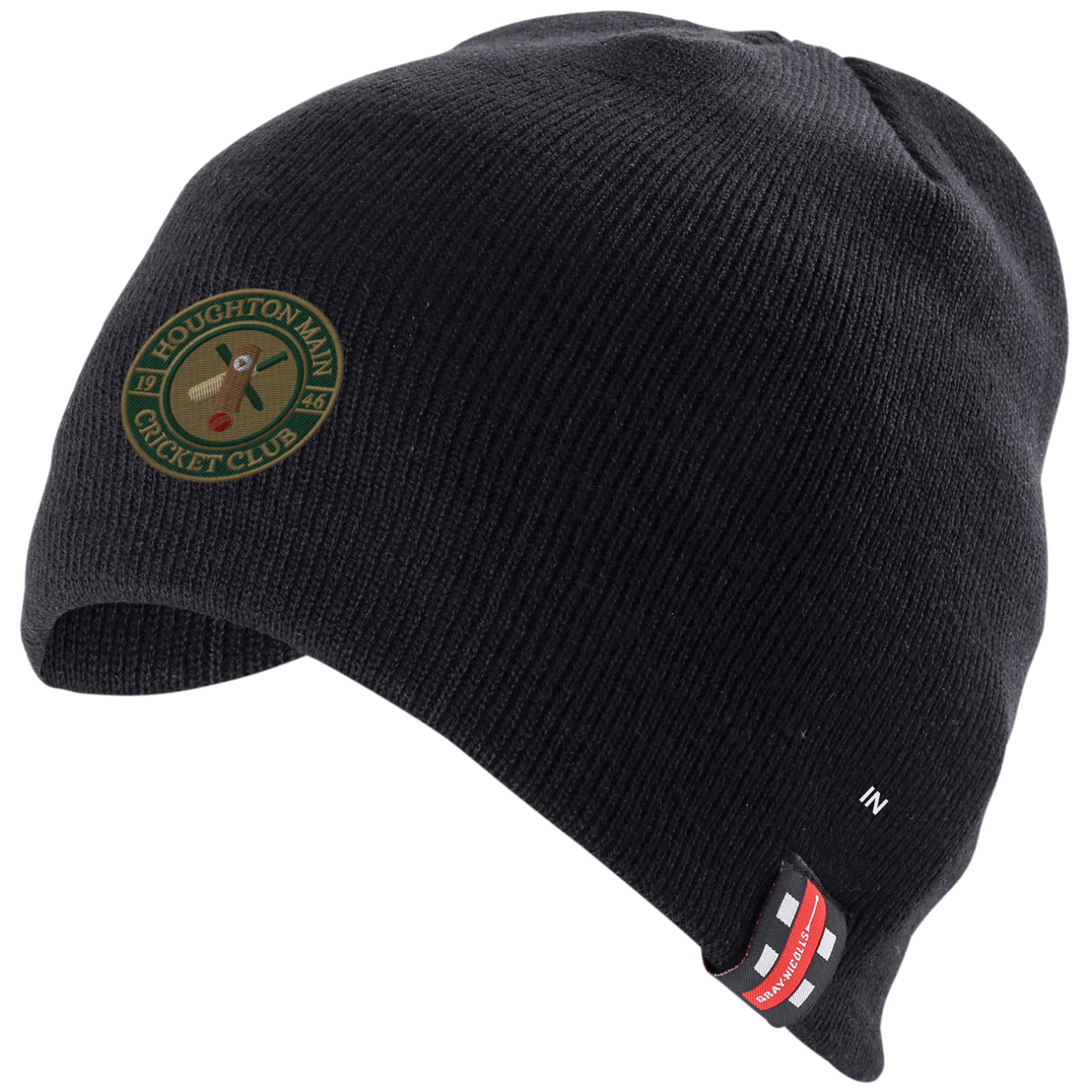 gray-nicolls-houghton-main-cc-beanie-hat-adulto-black image 1