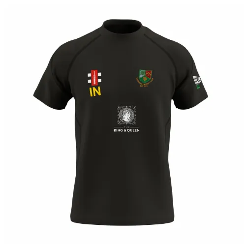 gray-nicolls-gts-t-shirt-cricket-s-s-caterham-cc-senior-nero image 1