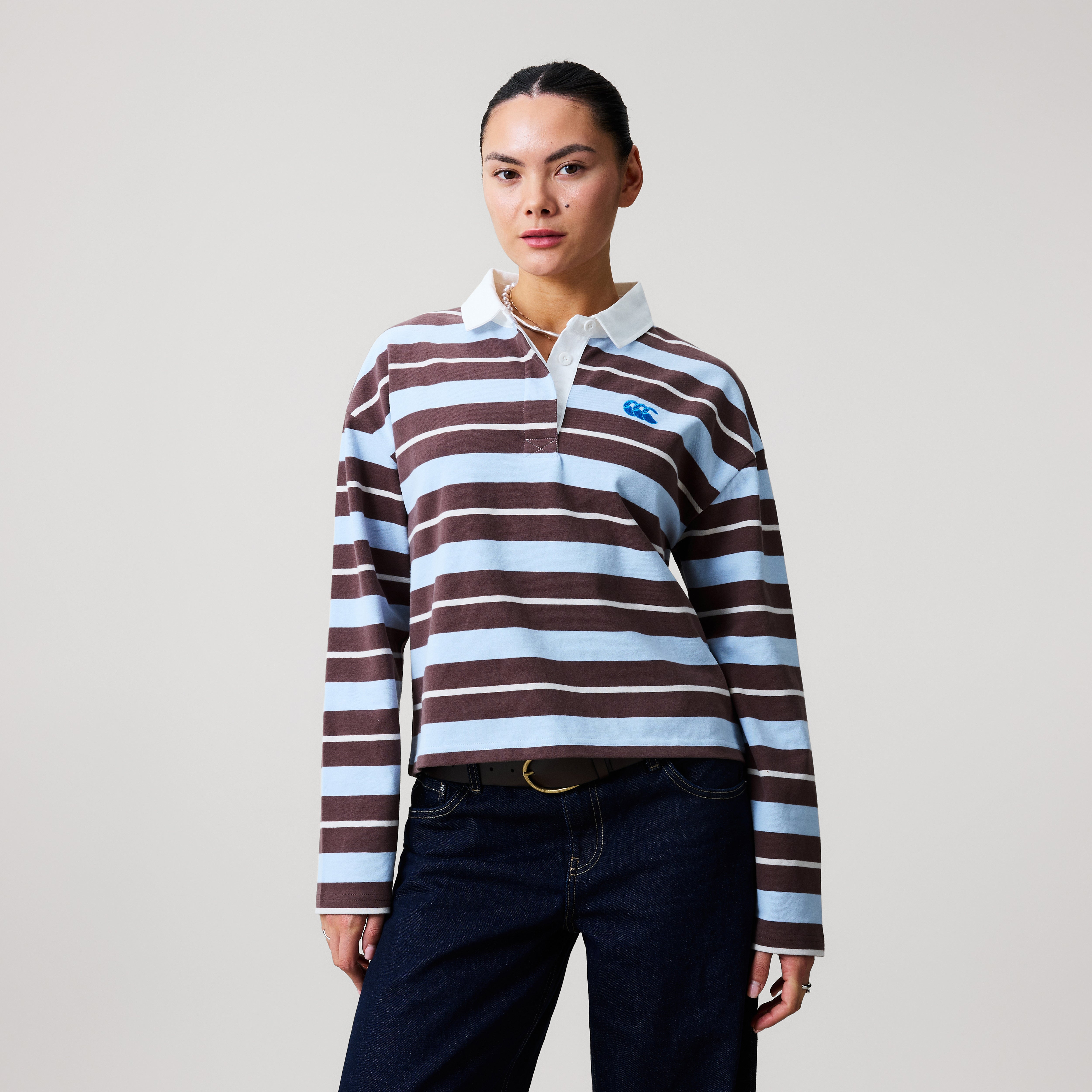 canterbury-everyday-rugby-jersey-donna-marrone-manica-lunga image 2