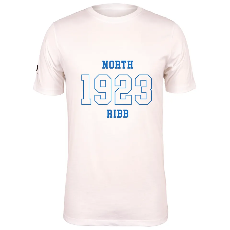 gilbert-rugby-north-ribblesdale-rfc-senior-quest-t-shirt-uomo-bianca-cotone-bio image 1