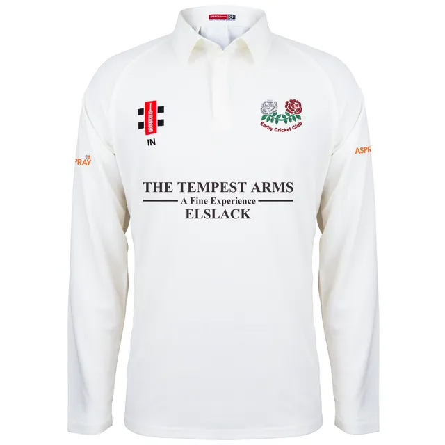gray-nicolls-earby-cricket-club-adult-matrix-v2-maglia-manica-lunga-ivory image 1