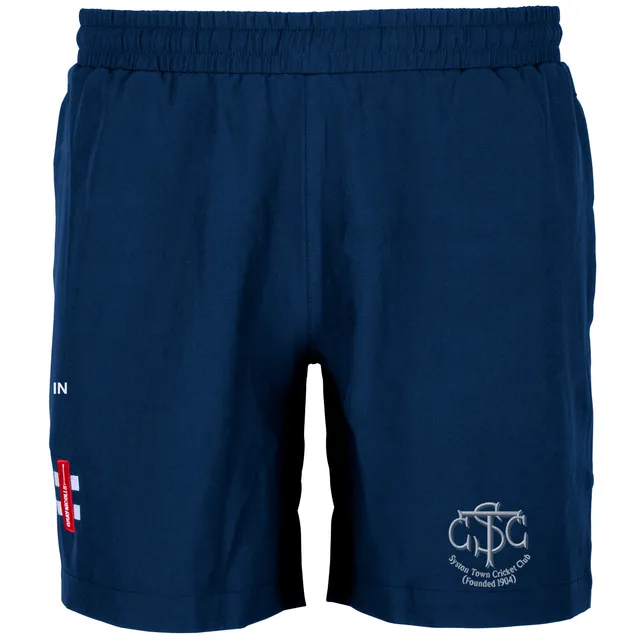 gray-nicolls-syston-town-cc-velocity-shorts-pantaloncini-cricket-senior-navy image 1