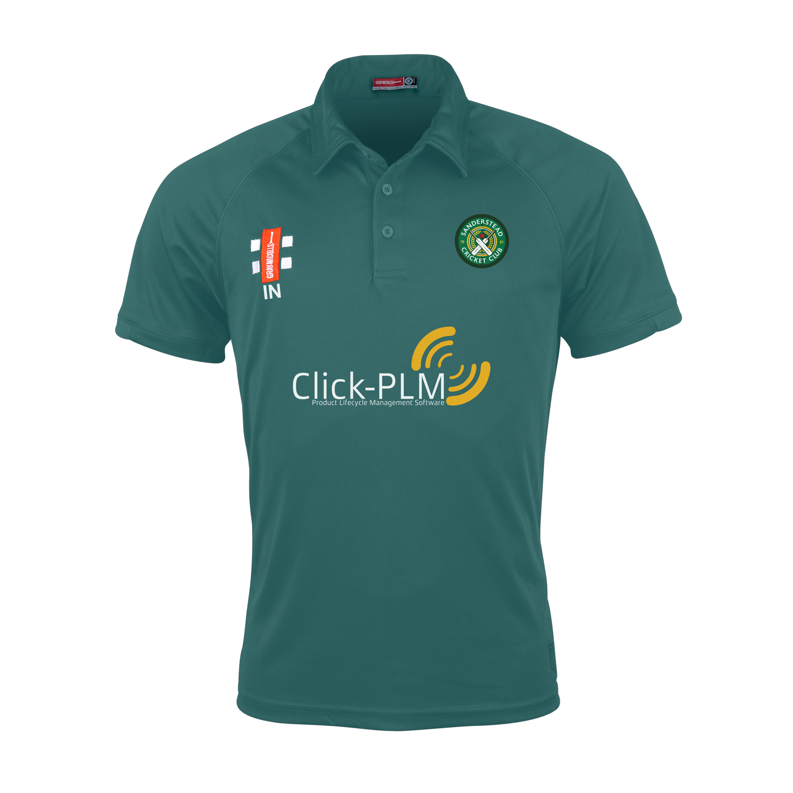 gray-nicolls-sanderstead-cc-matrix-v2-polo-manica-corta-senior-verde image 1