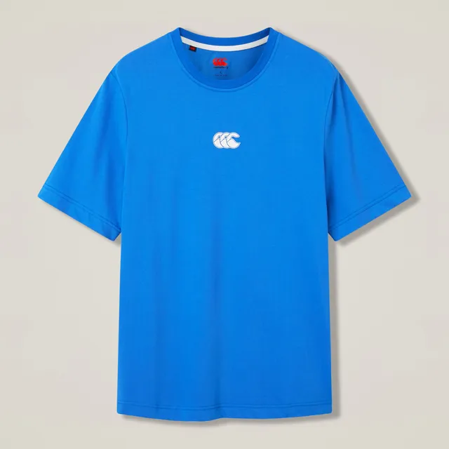 canterbury-tempo-training-tee-unisex-t-shirt-allenamento-rugby-blu image 1