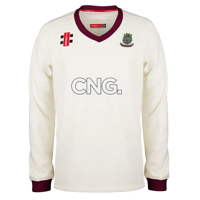 gray-nicolls-pro-performance-maglione-harden-cricket-club-avorio-bordeaux-maglio image 1