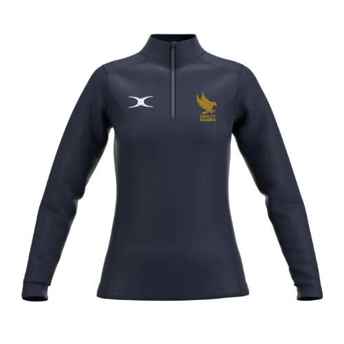 gilbert-rugby-henley-hawks-atom-pile-1-4-zip-donna-blu-navy-scuro image 1