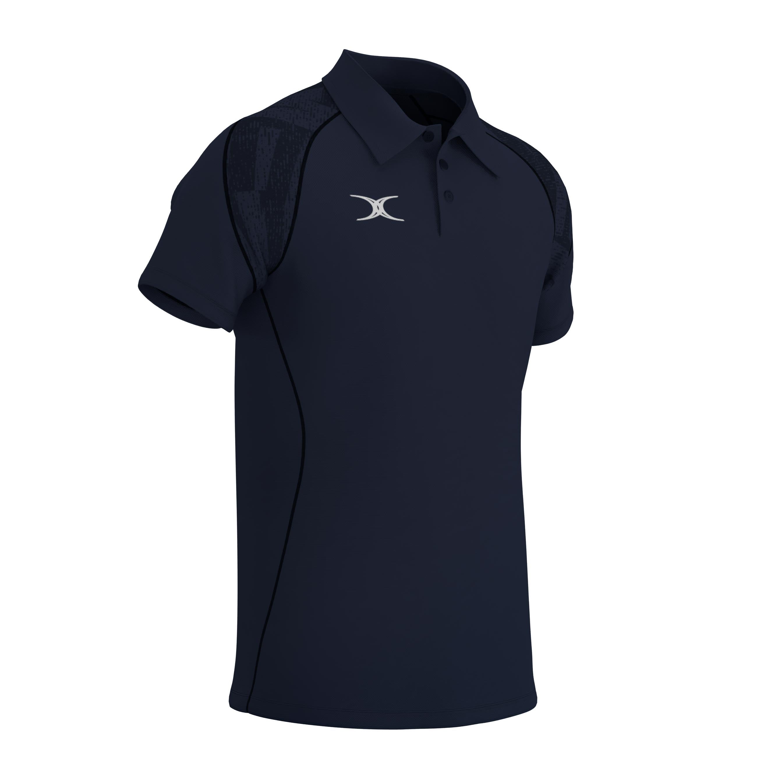 gilbert-rugby-gts-polo-manica-corta-uomo-nero-blu-navy image 8