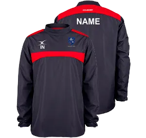 gilbert-rugby-havant-rfc-bambino-giacca-warm-up-photon-blu-navy-scuro-rosso image 1
