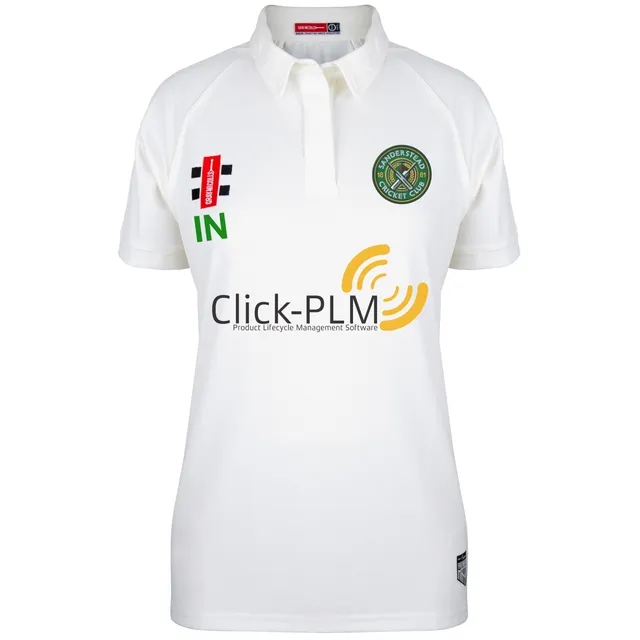 gray-nicolls-sanderstead-cc-donna-matrix-v2-maglia-manica-corta-avorio-senior-ri image 1