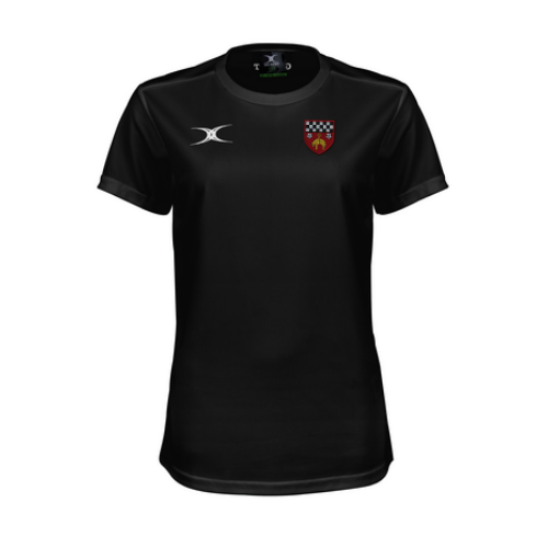 gilbert-rugby-skipton-rfc-photon-ii-t-shirt-training-donna-nera image 2