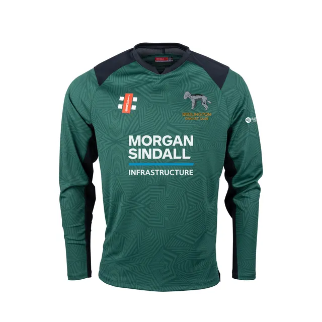 gray-nicolls-bedlington-pro-performance-t20-maglia-manica-lunga-junior-verde-ner image 1