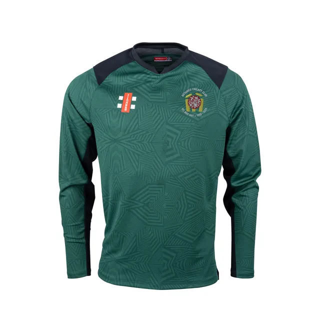 gray-nicolls-pro-t20-maglia-cricket-manica-lunga-senior-verde-nero-royal-botanic image 1