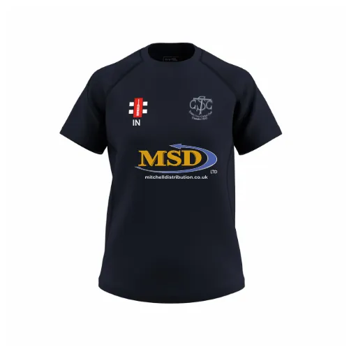 gray-nicolls-gts-t-shirt-manica-corta-syston-town-cc-donna-blu-navy-scuro image 1
