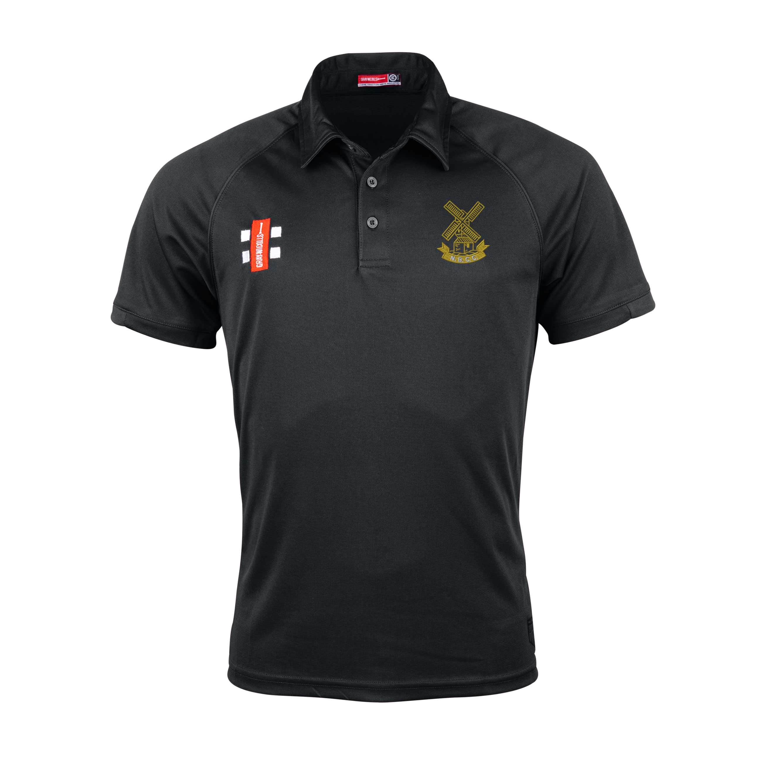 gray-nicolls-new-bradwell-cc-matrix-v2-polo-s-s-senior-nero image 1