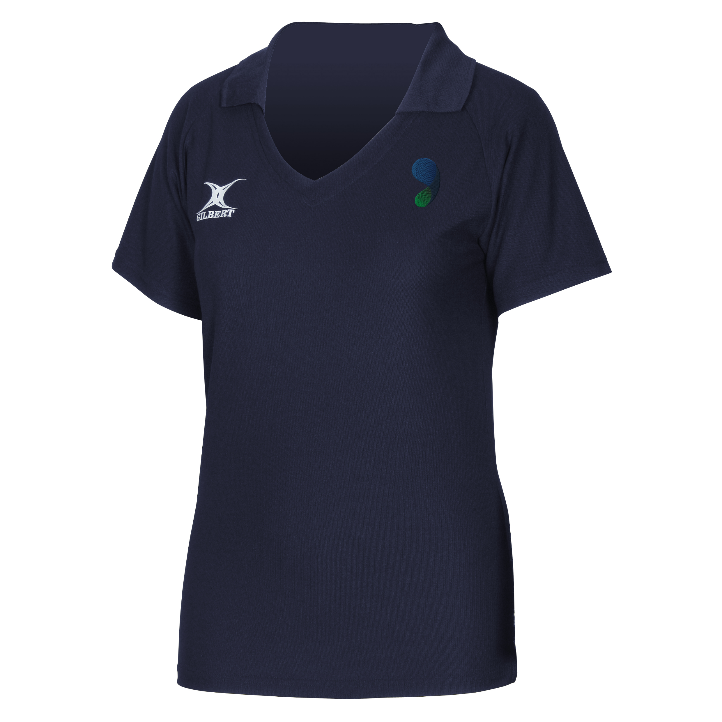 gilbert-rugby-walderslade-greenacre-maglia-donna-blaze-shirt-blu-navy-manica-cor image 1