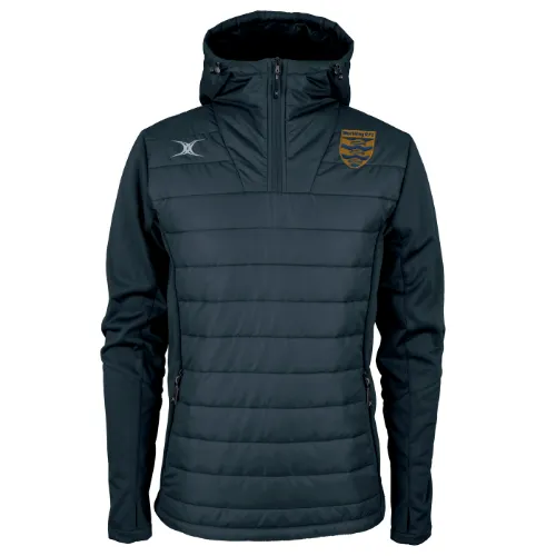 gilbert-rugby-pro-giacca-quarter-zip-adulto-blu-navy-worthing-rfc image 1