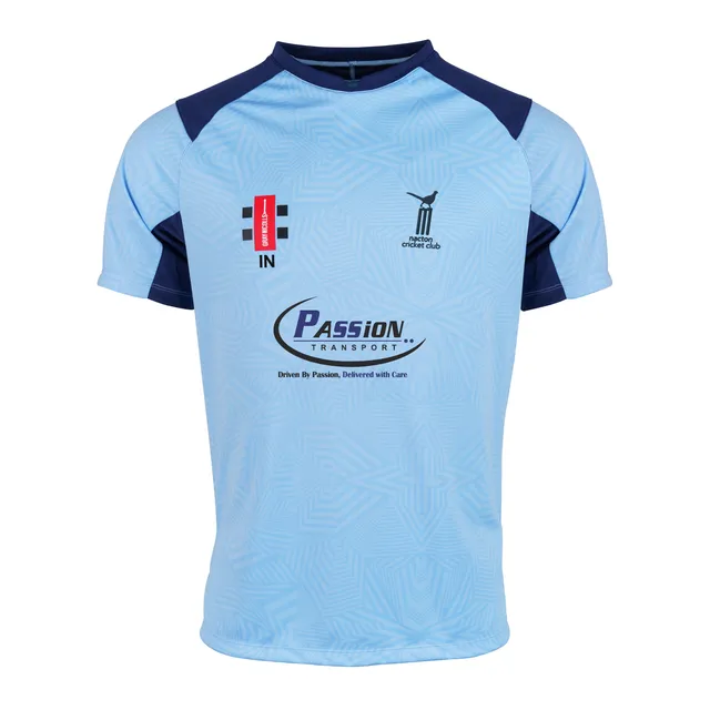 gray-nicolls-nacton-cc-maglia-pro-t20-e-training-manica-corta-senior-navy-sky image 1