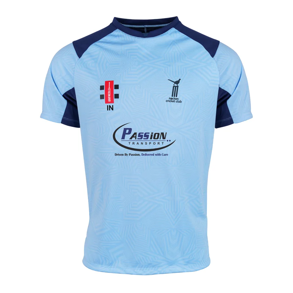 gray-nicolls-nacton-cc-maglia-pro-t20-e-training-manica-corta-senior-navy-sky image 1