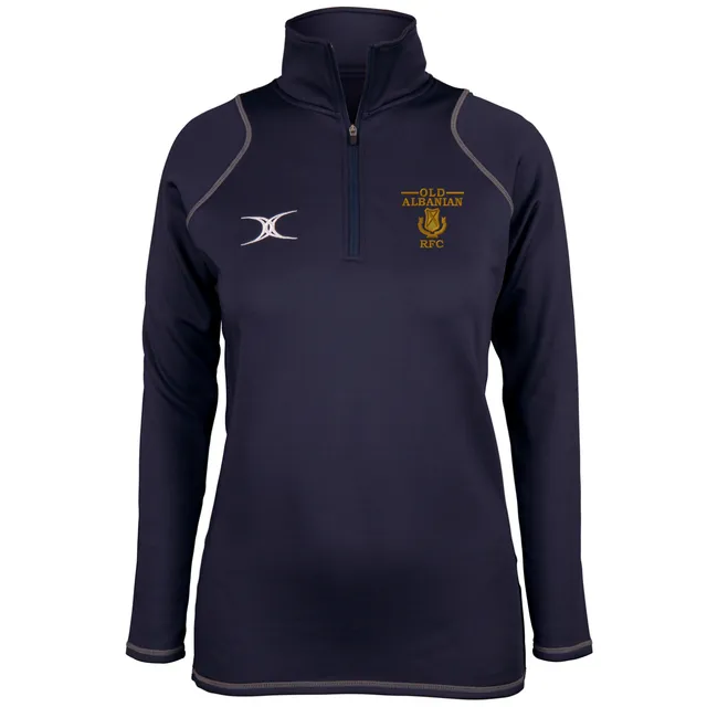 gilbert-rugby-quest-pile-1-4-zip-blu-navy-donna-old-albanians-rfc image 1