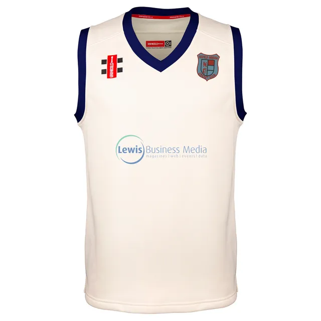 gray-nicolls-uckfield-anderida-cc-junior-pro-performance-gilet-match-avorio-navy image 1
