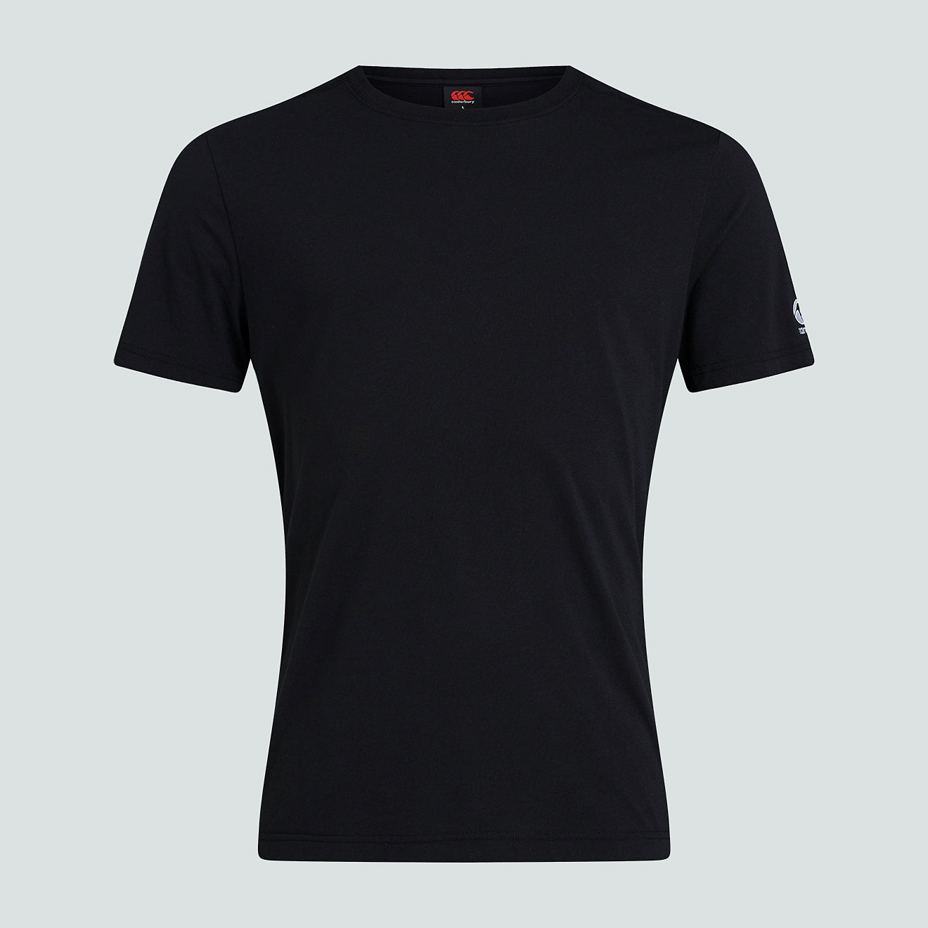 canterbury-club-plain-tee-t-shirt-uomo-nera-personalizzabile image 1
