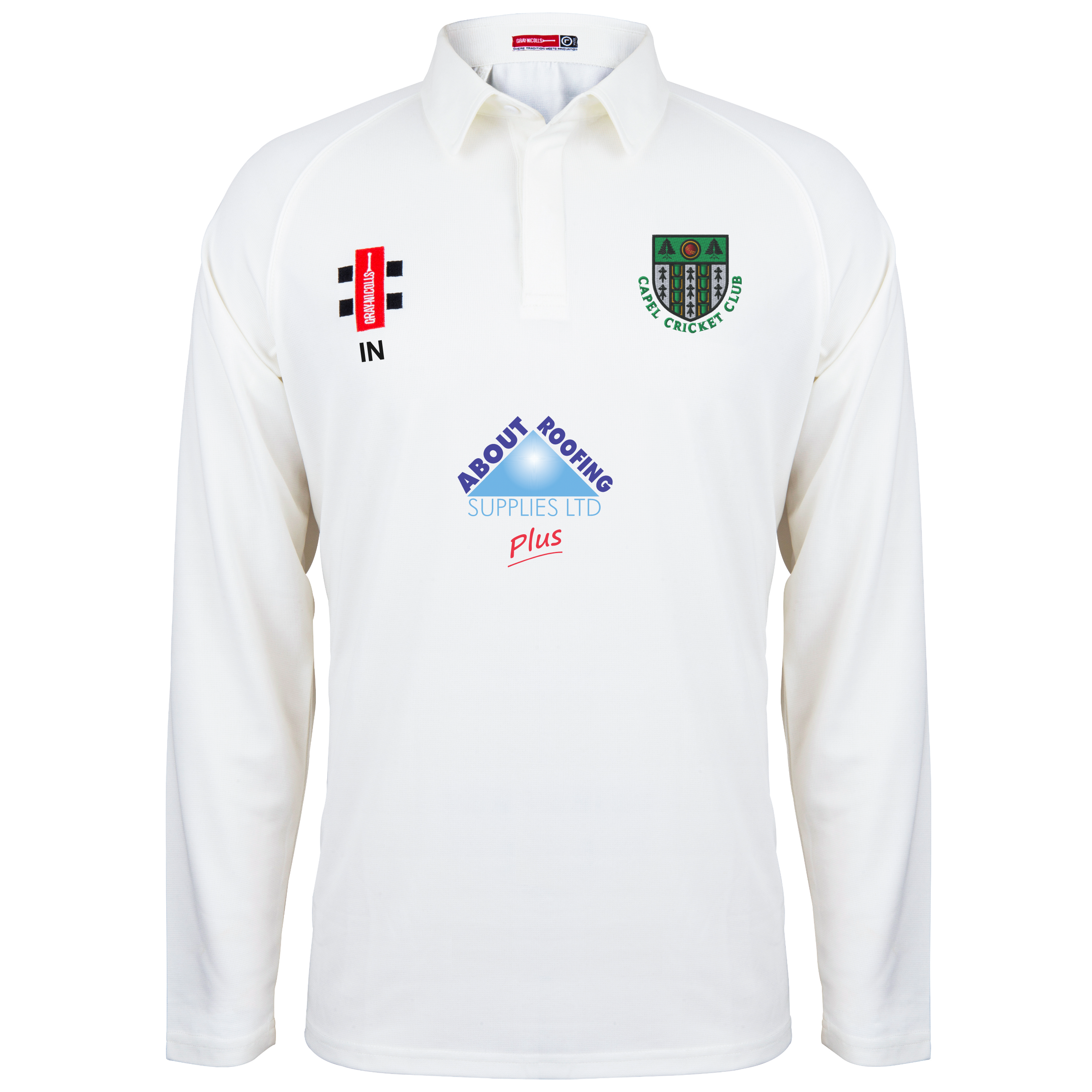 gray-nicolls-capel-cricket-club-maglia-matrix-v2-manica-lunga-avorio-u9-11 image 1
