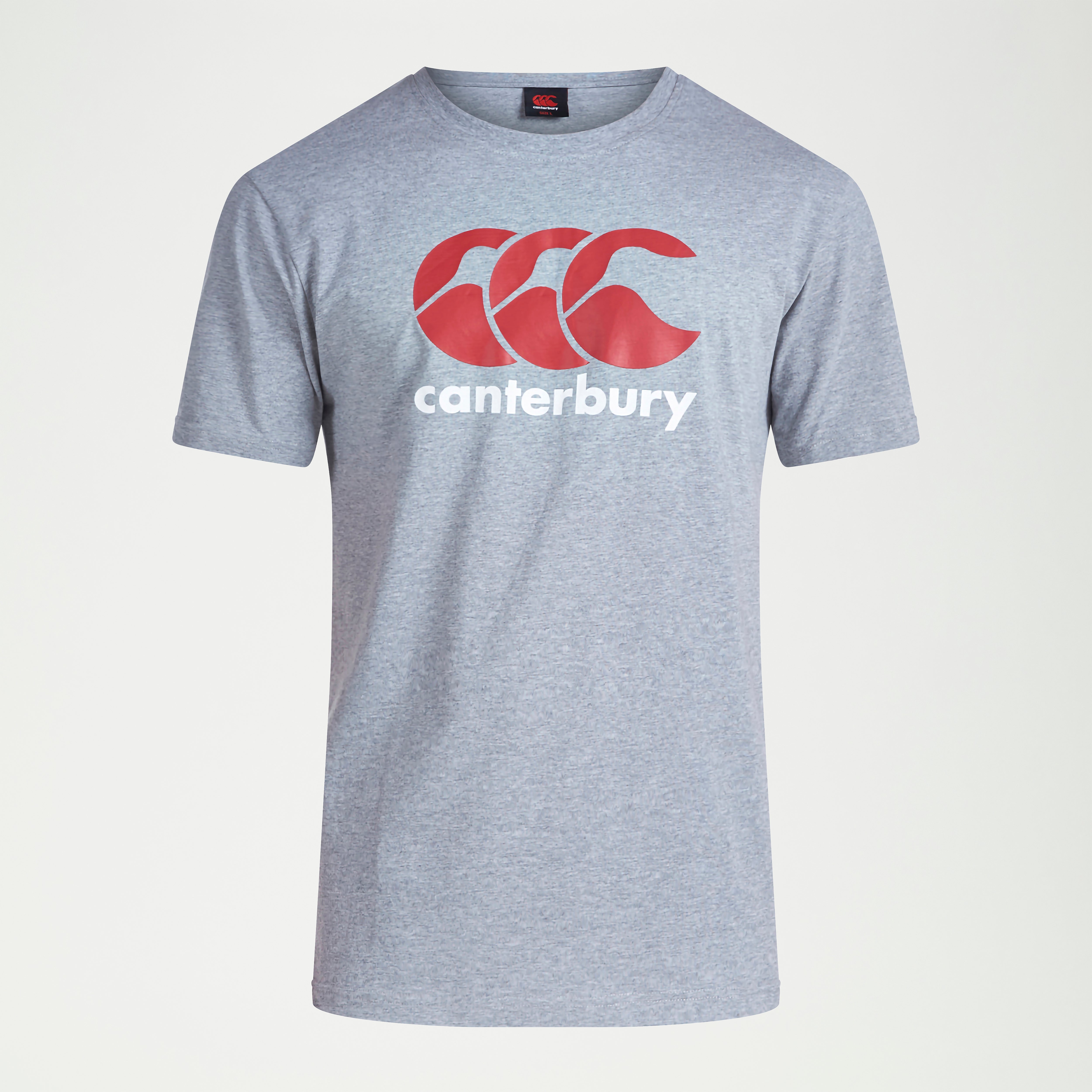 canterbury-ccc-logo-tee-uomo-t-shirt-grigia image 1