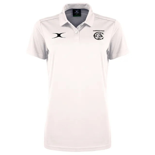 gilbert-rugby-cumbernauld-rfc-senior-polo-photon-ii-bianca-manica-corta image 1