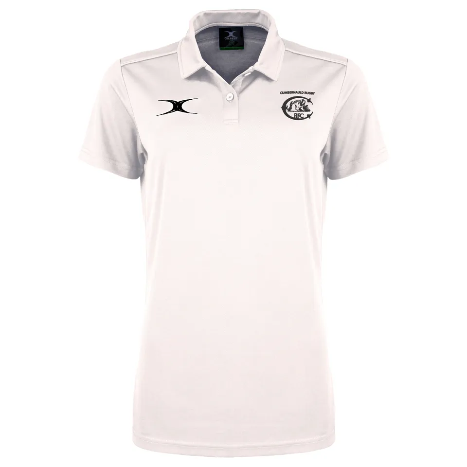 gilbert-rugby-cumbernauld-rfc-senior-polo-photon-ii-bianca-manica-corta image 1