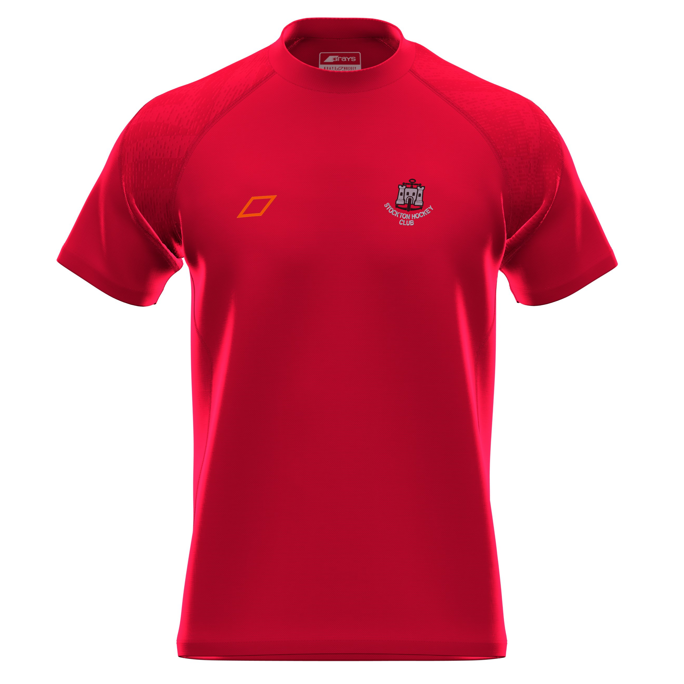 grays-stockton-hc-gts-maglia-allenamento-senior-manica-corta-rossa image 2