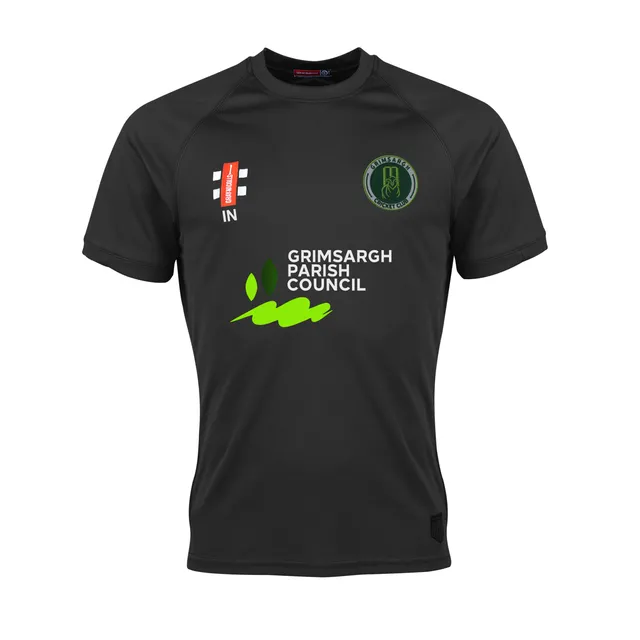 gray-nicolls-matrix-v2-t-shirt-cricket-manica-corta-senior-grimsargh-cc-nero image 1