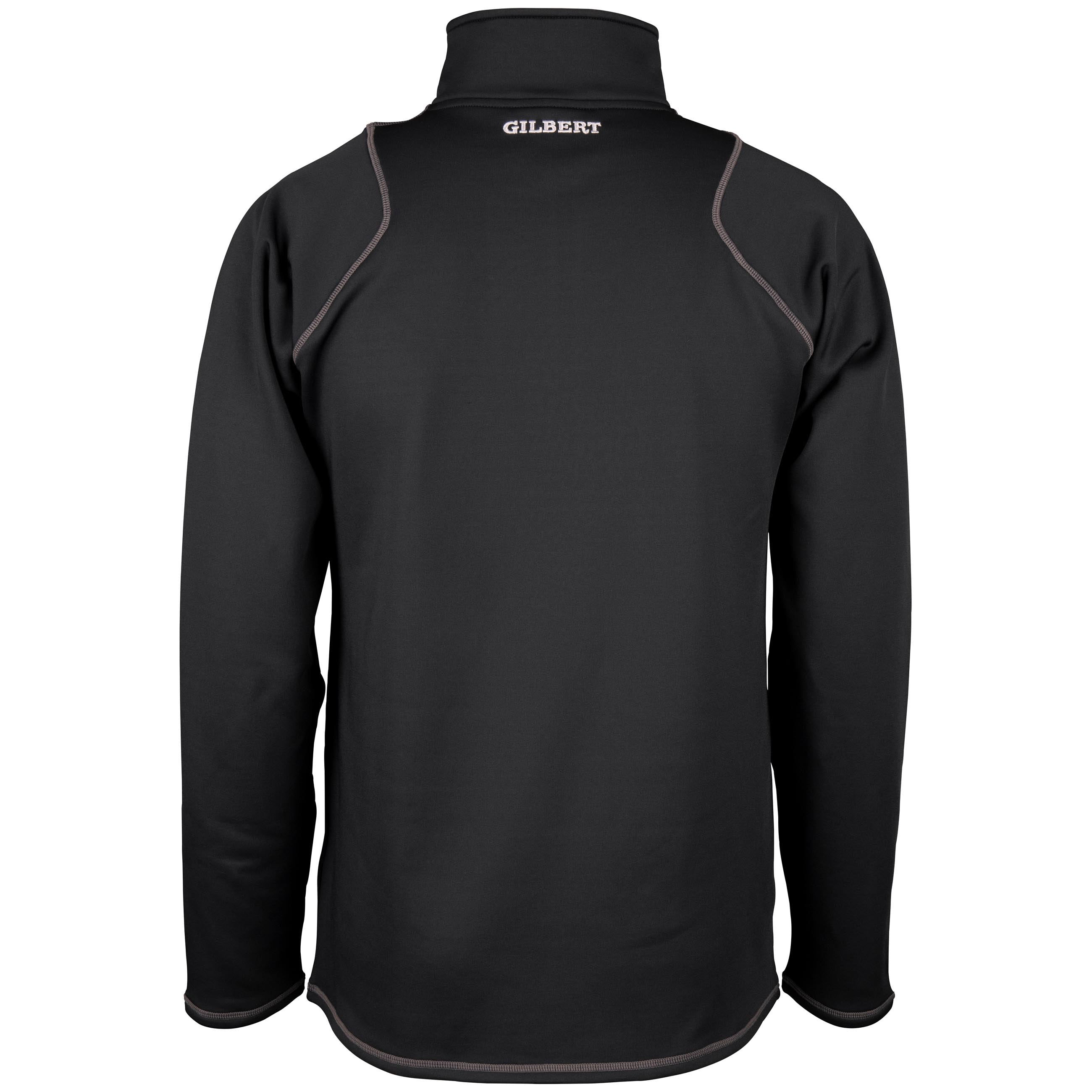 gilbert-rugby-quest-ii-pile-junior-1-4-zip-nero-blu-navy image 2