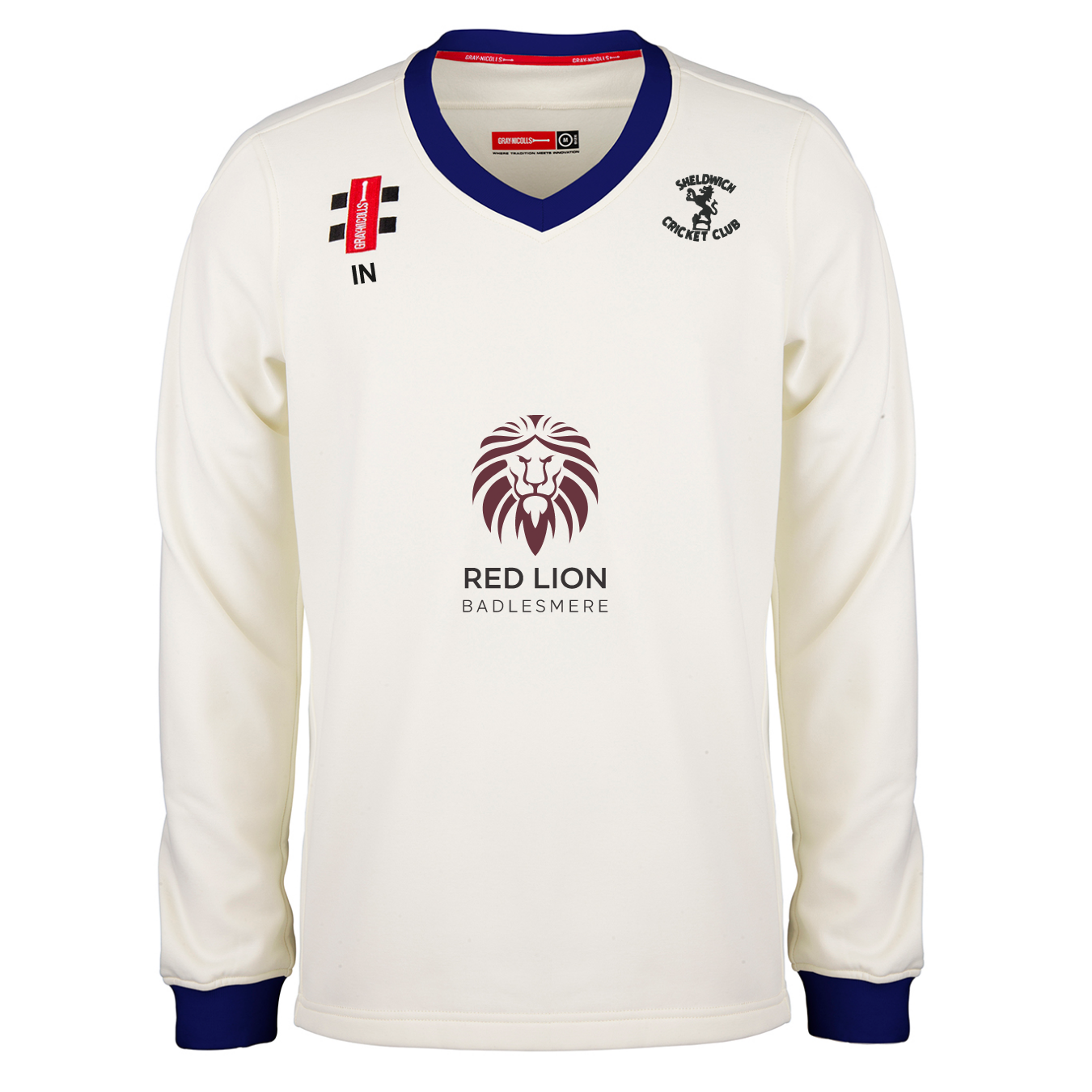 gray-nicolls-sheldwich-cc-junior-pro-performance-maglione-da-match-cricket-avori image 1