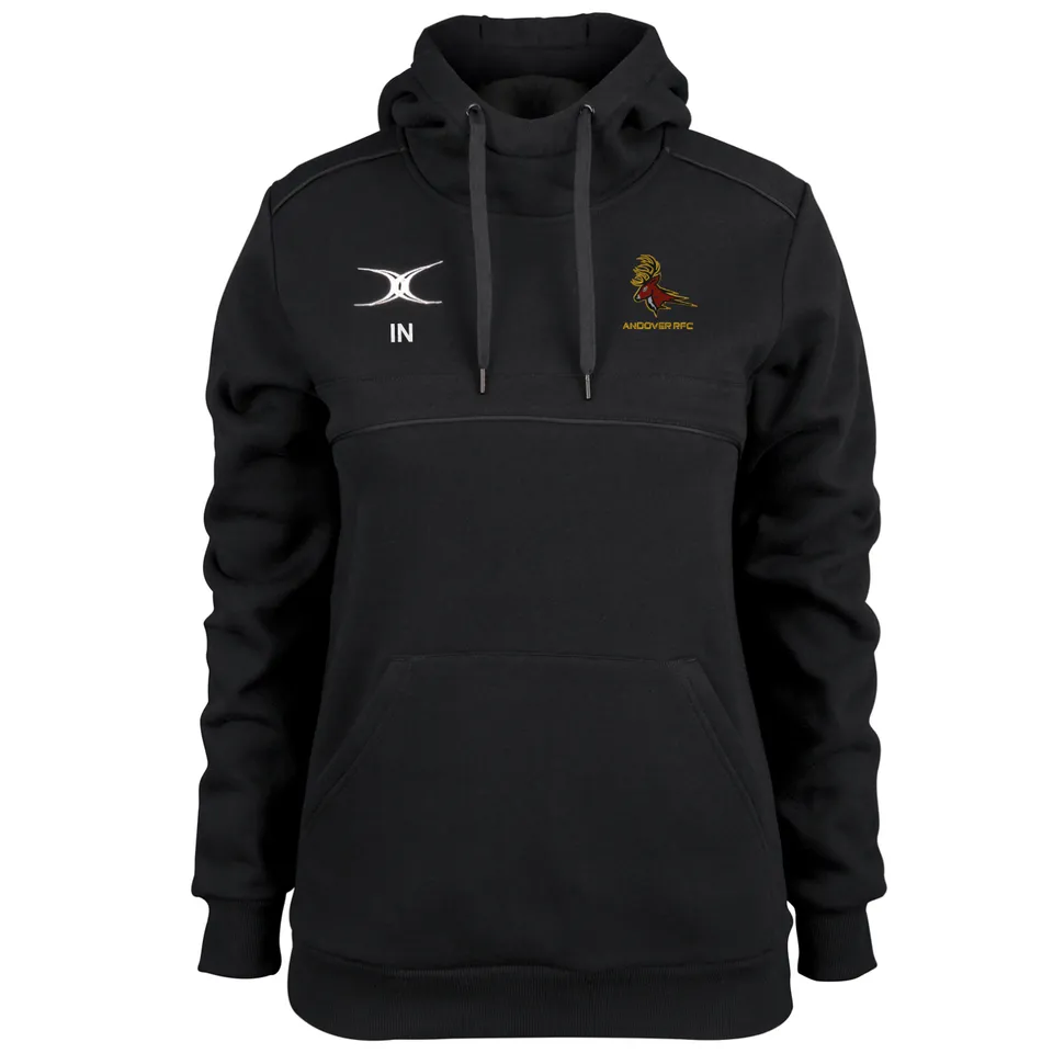 gilbert-rugby-andover-rfc-photon-hoodie-donna-nero image 1