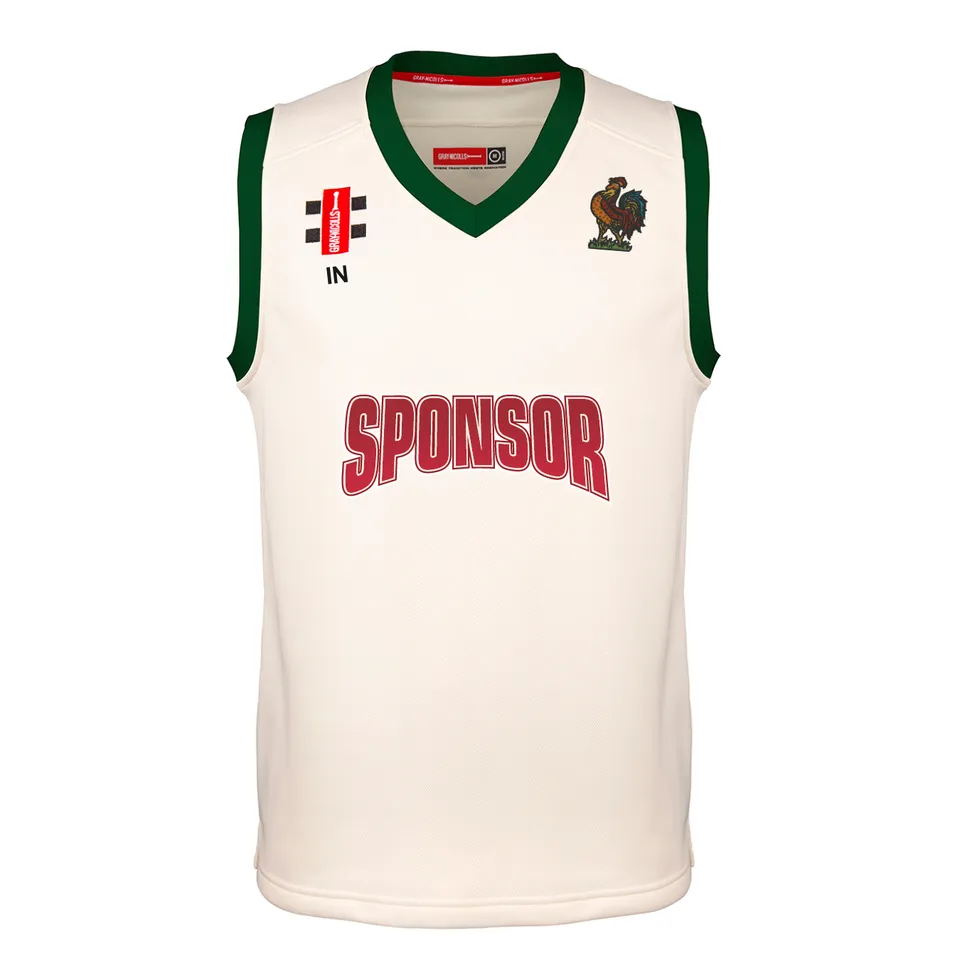 gray-nicolls-pro-performance-slipover-match-senior-avorio-verde-harrogate-cc image 1