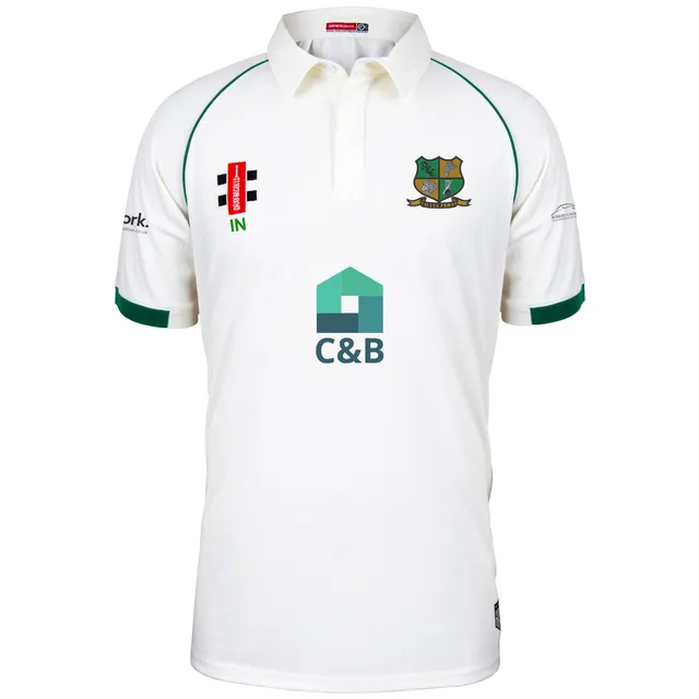 gray-nicolls-ridgeway-cc-junior-matrix-v2-maglia-cricket-manica-corta-avorio-ver image 1