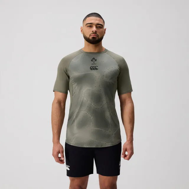 canterbury-ireland-superlight-tee-uomo-khaki-maglia-allenamento image 1