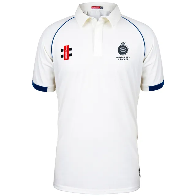 gray-nicolls-middlesex-cag-matrix-v2-maglia-s-s-avorio-navy-junior image 1