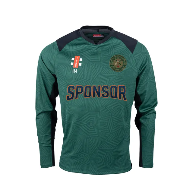 gray-nicolls-houghton-main-cc-junior-maglia-pro-t20-manica-lunga-verde-nero image 1