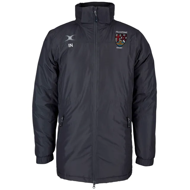 gilbert-rugby-pro-giacca-all-weather-senior-felixstowe-rfc-nero image 1