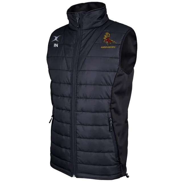 gilbert-rugby-andover-rfc-senior-pro-gilet-body-warmer-nero image 1