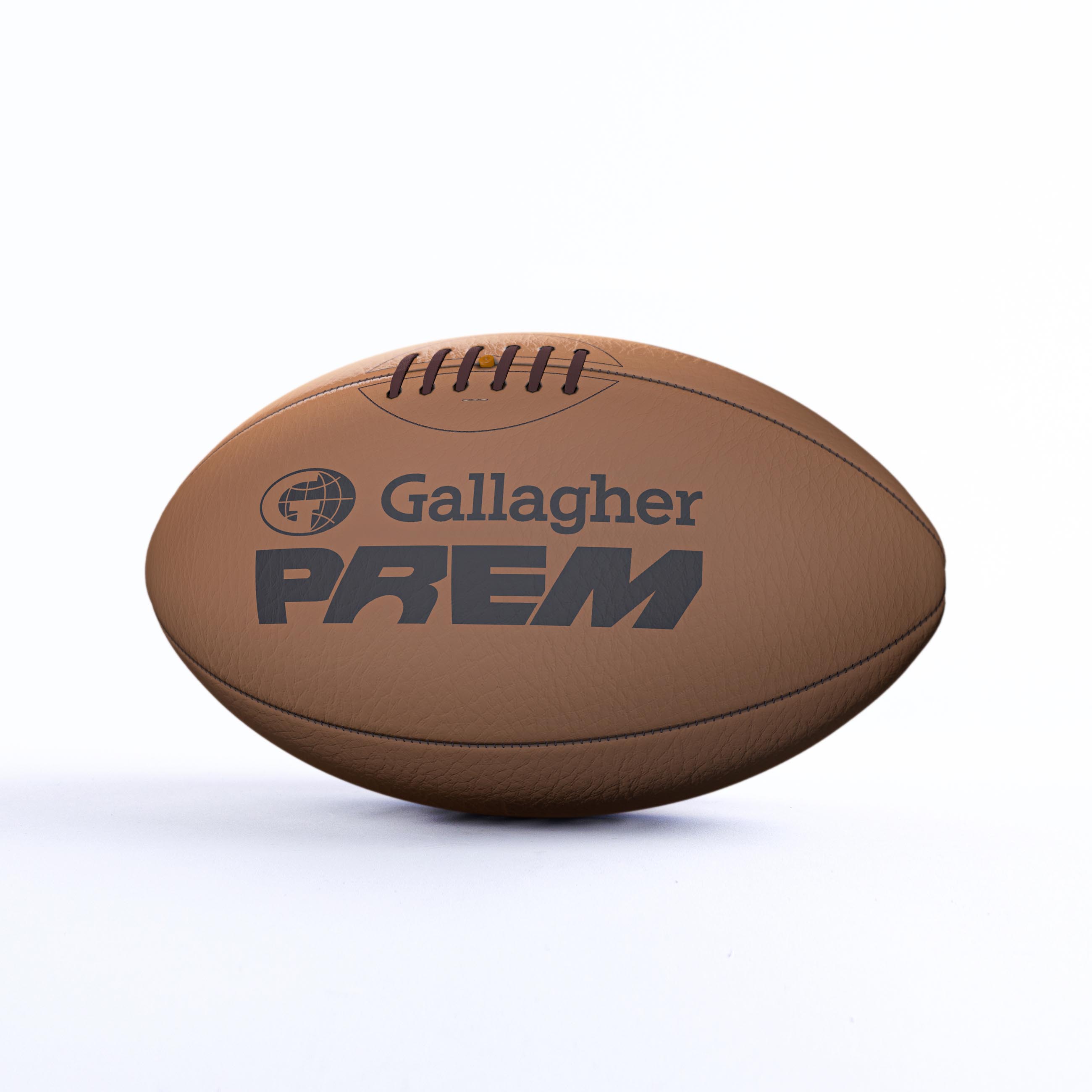 gilbert-gallagher-prem-rugby-vintage-ball-25-26-sz-5-dark-tan-pallone-rugby-pell image 2
