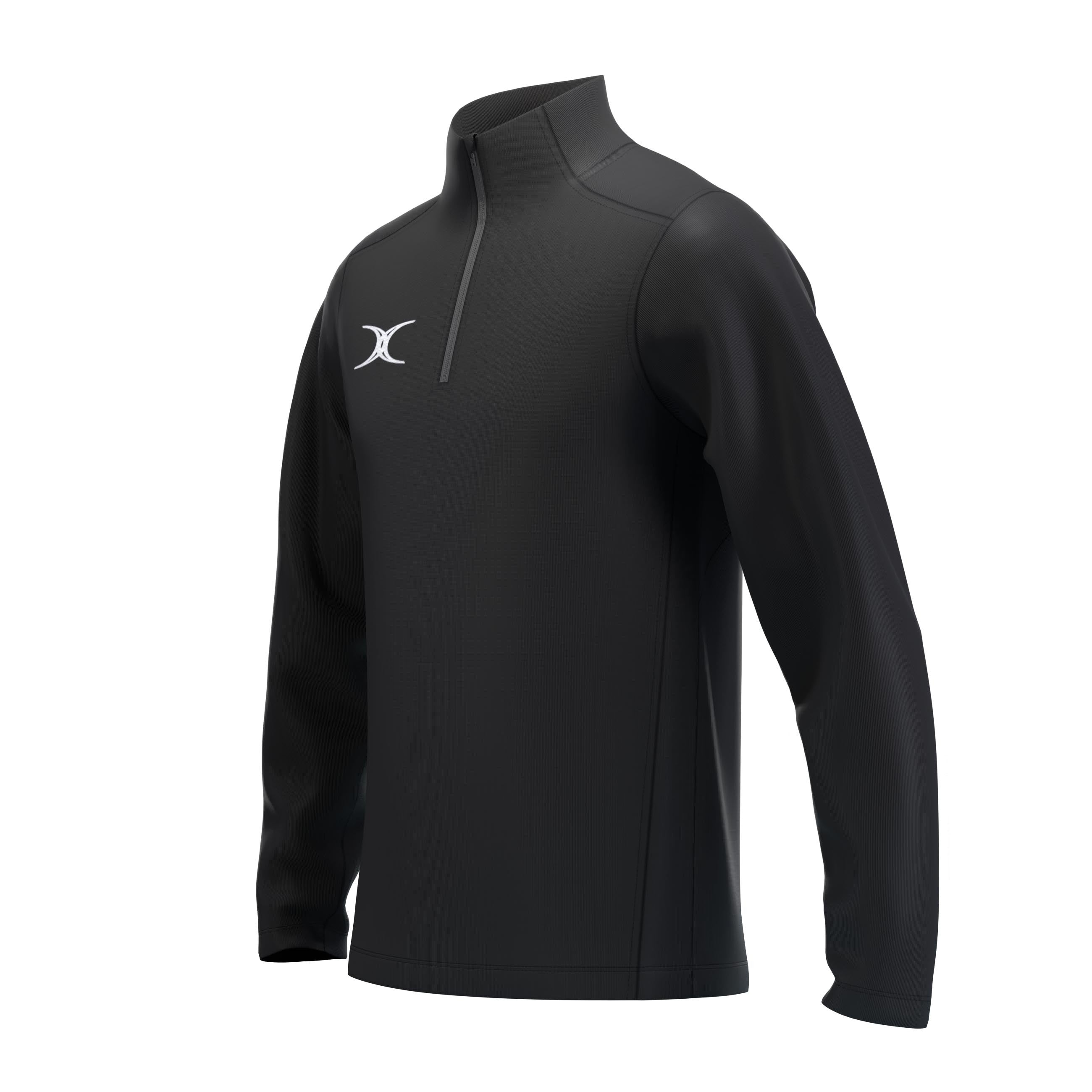 gilbert-rugby-atom-pile-1-4-zip-uomo-nero image 5