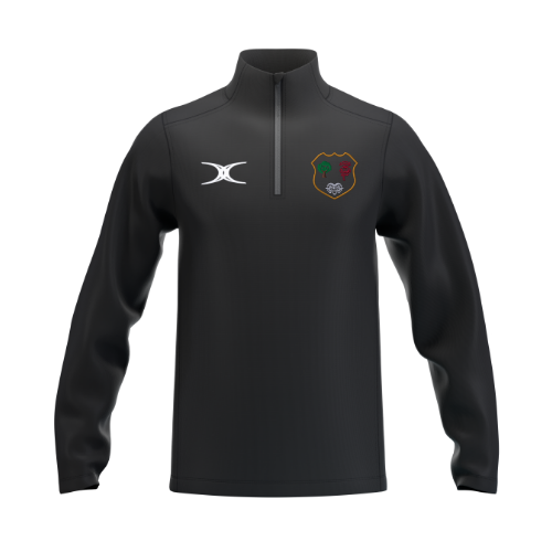 gilbert-rugby-nld-referees-society-senior-atom-pile-1-4-zip-nero image 1
