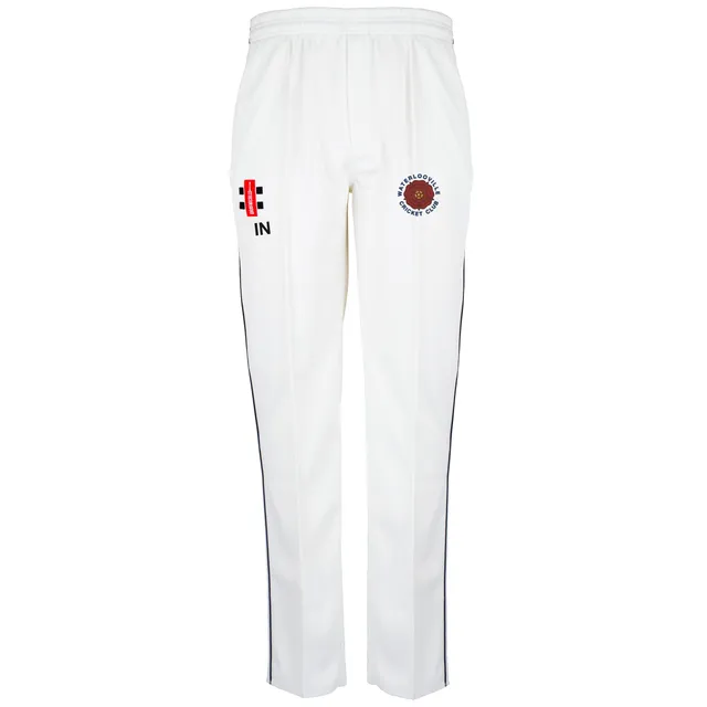 gray-nicolls-waterlooville-junior-matrix-v2-pantaloni-cricket-avorio-navy image 1
